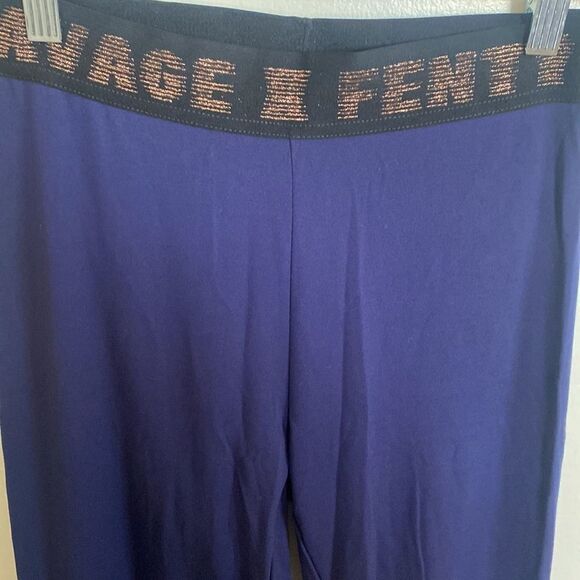 NWT- FENTY-The Savage X Jersey Legging high-waisted, Navy- size small - Picture 6 of 13